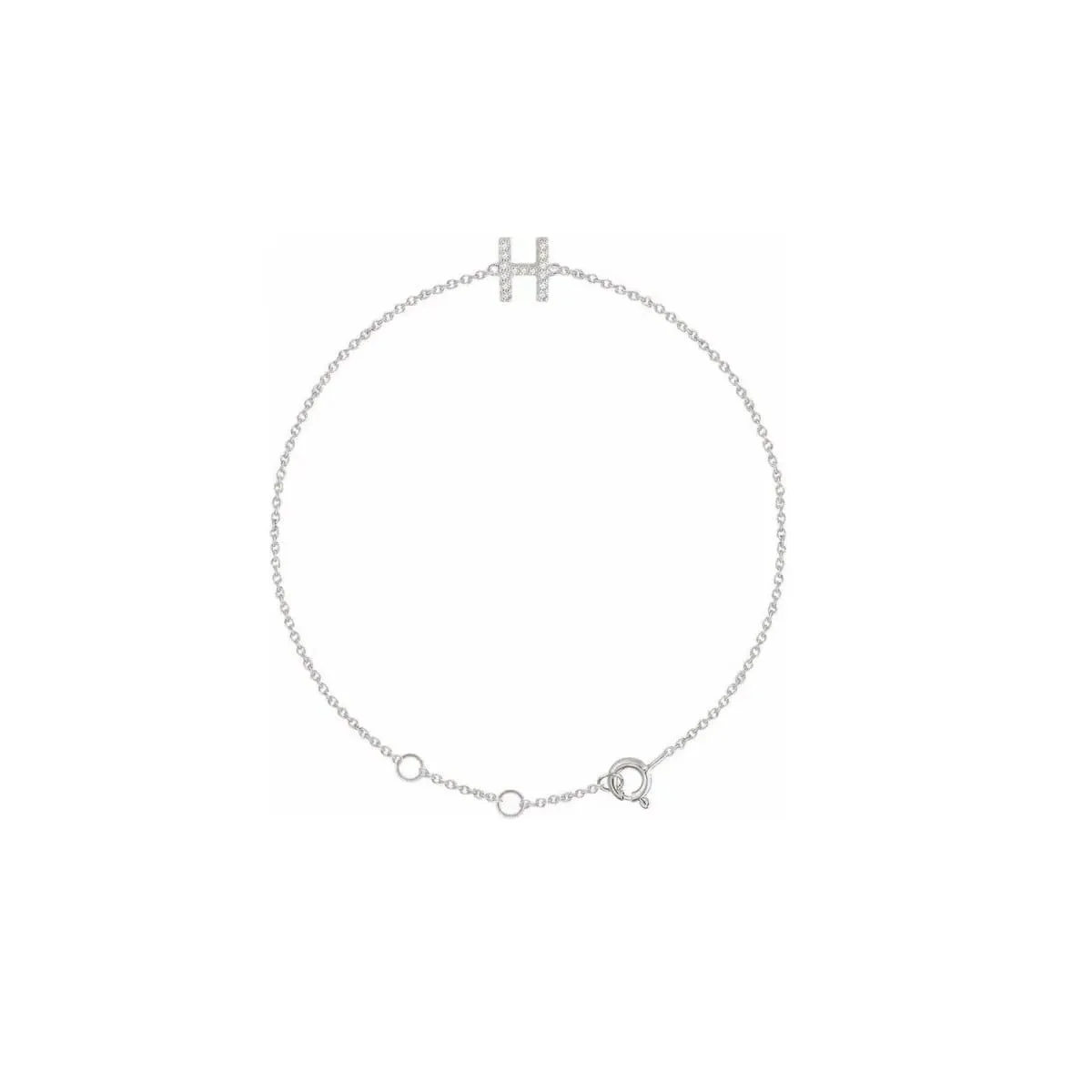 DIAMOND INITIAL BRACELET