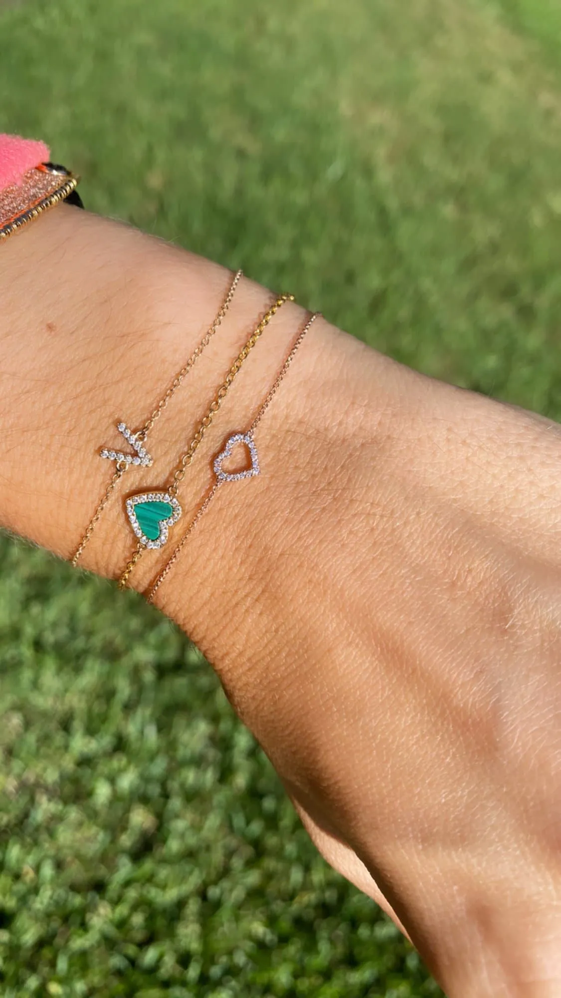 DIAMOND INITIAL BRACELET