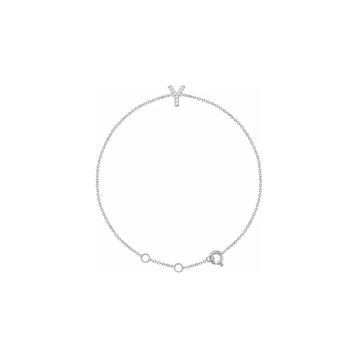 DIAMOND INITIAL BRACELET