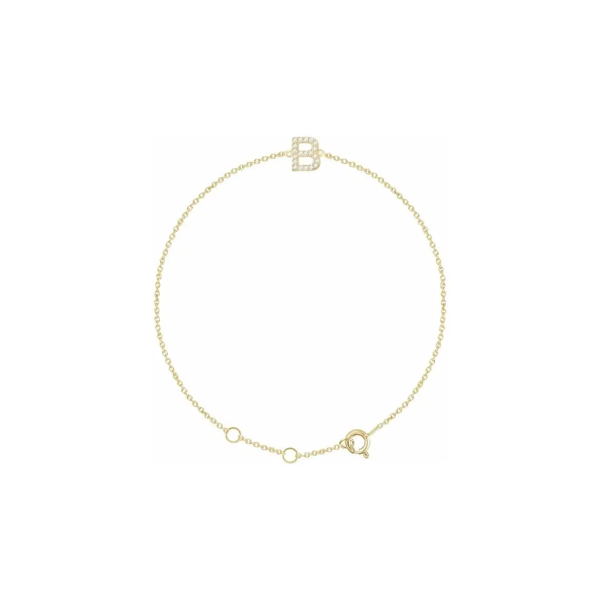 DIAMOND INITIAL BRACELET