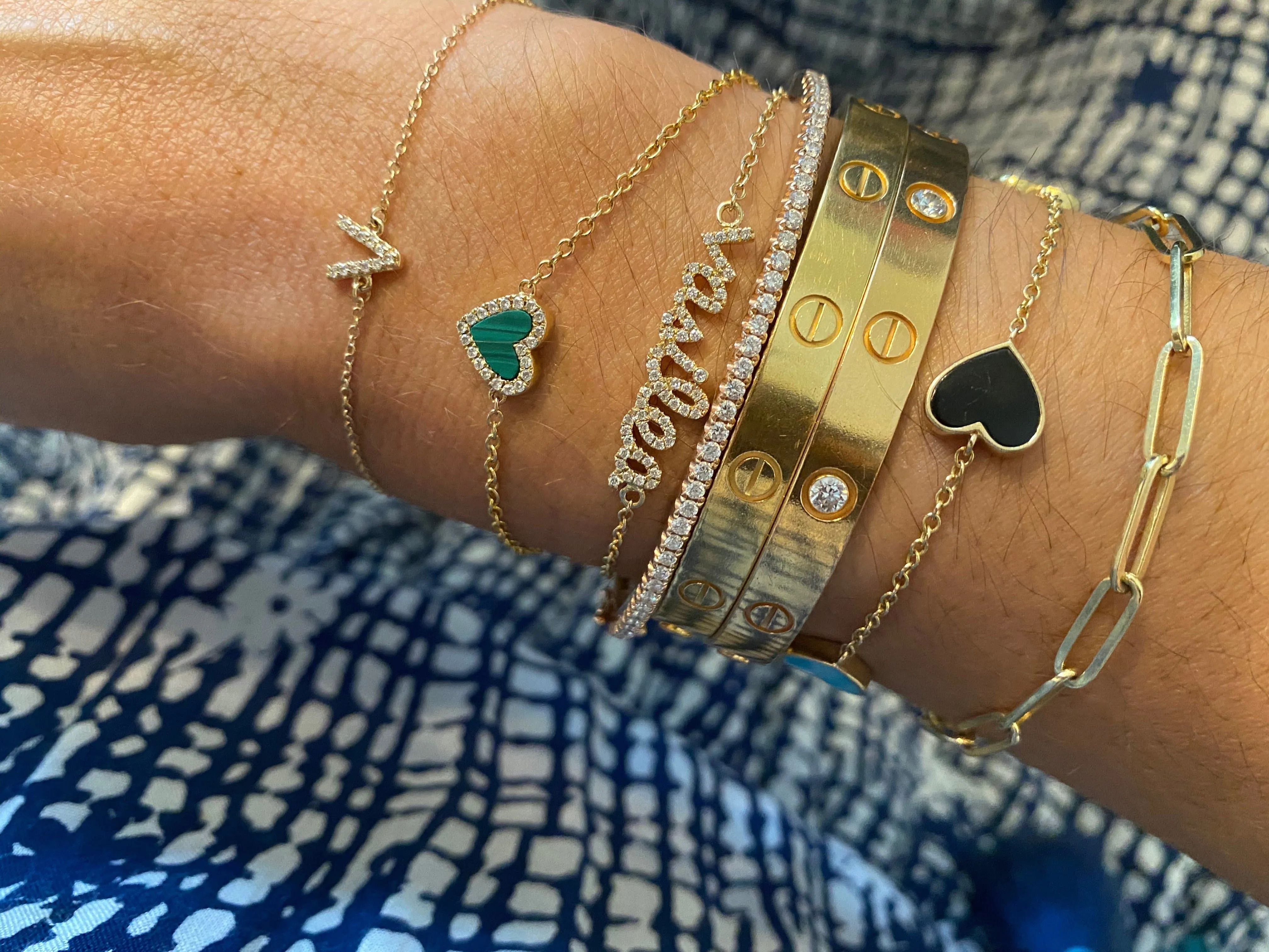 DIAMOND INITIAL BRACELET
