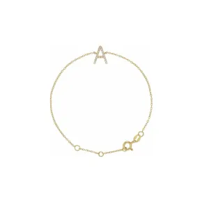 DIAMOND INITIAL BRACELET
