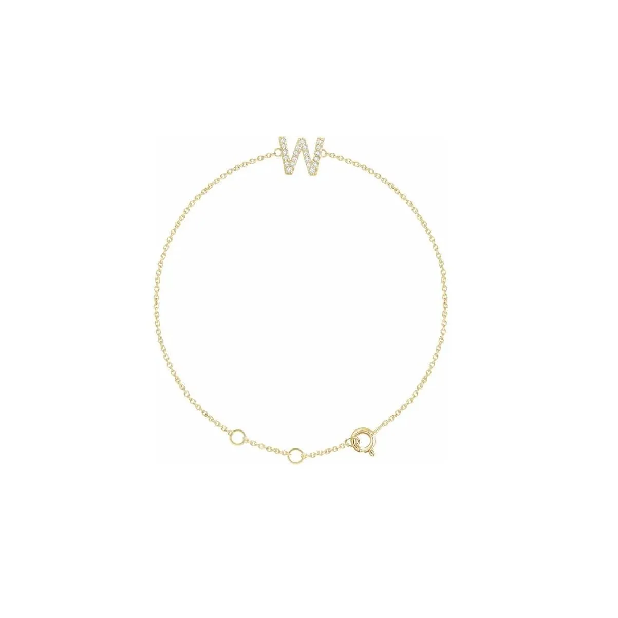 DIAMOND INITIAL BRACELET