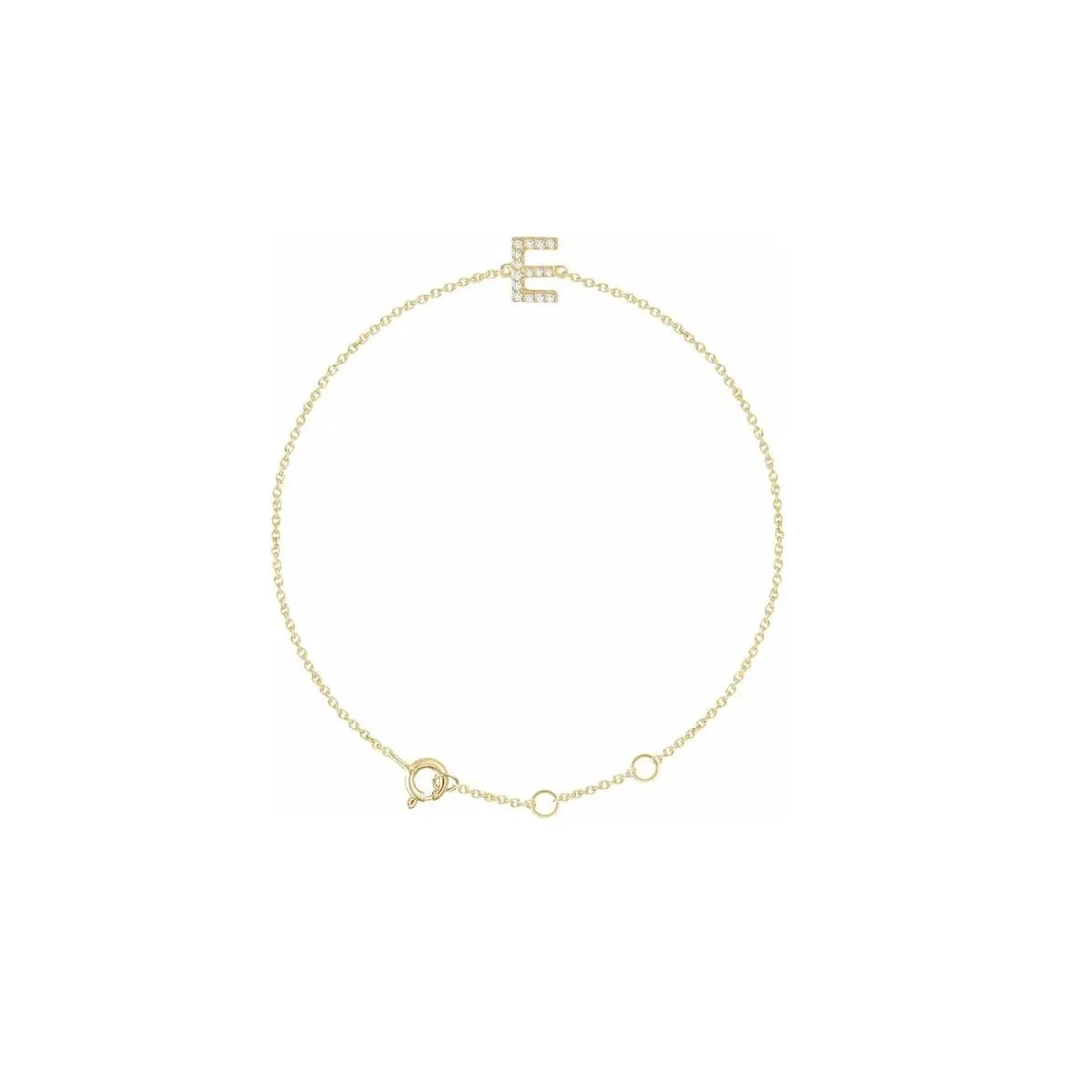 DIAMOND INITIAL BRACELET