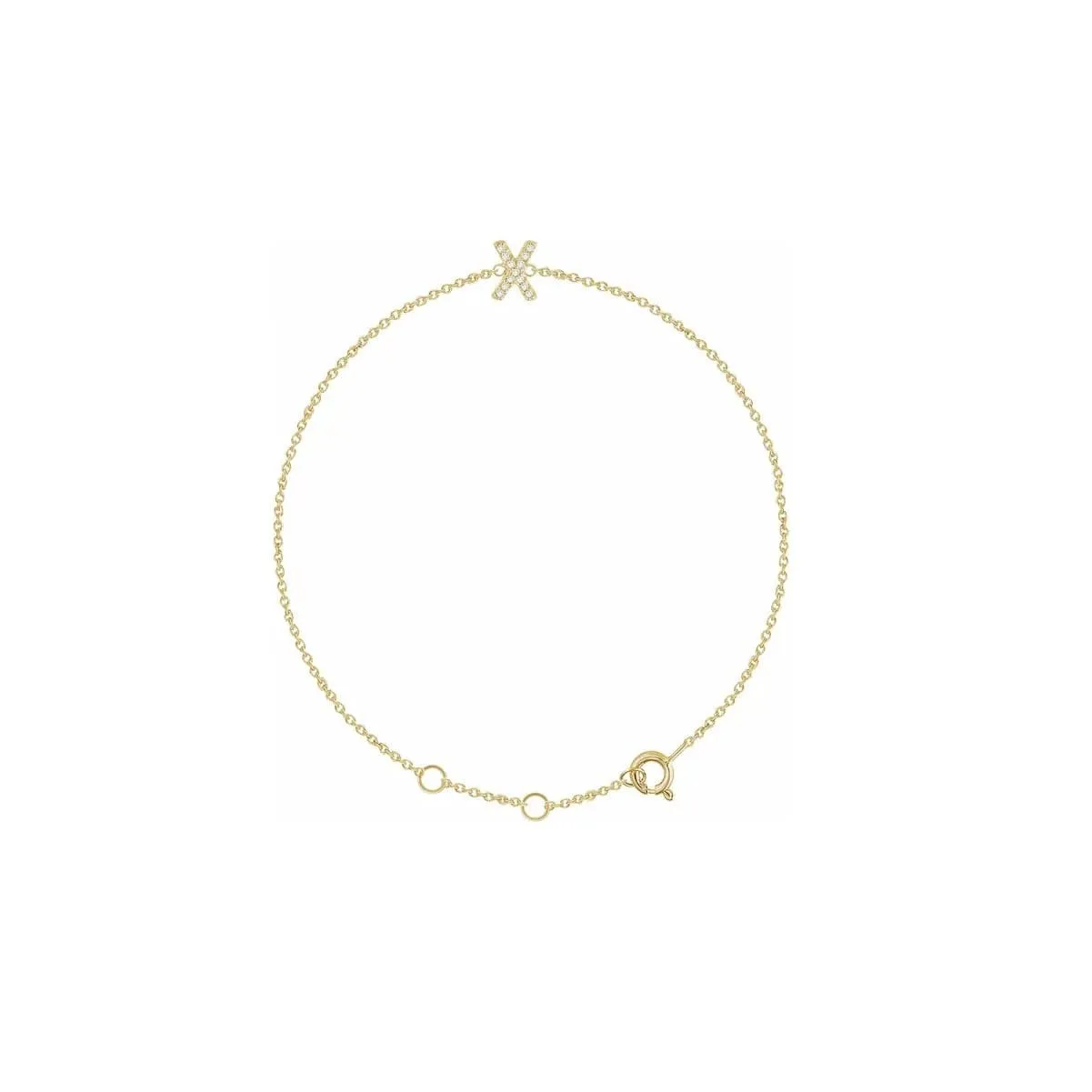 DIAMOND INITIAL BRACELET