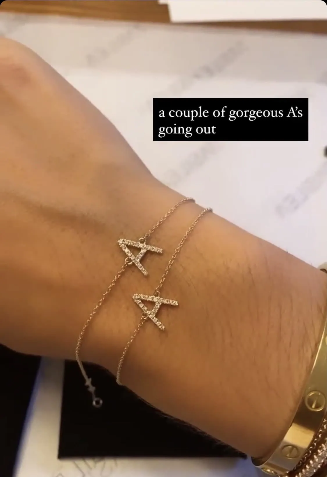 DIAMOND INITIAL BRACELET