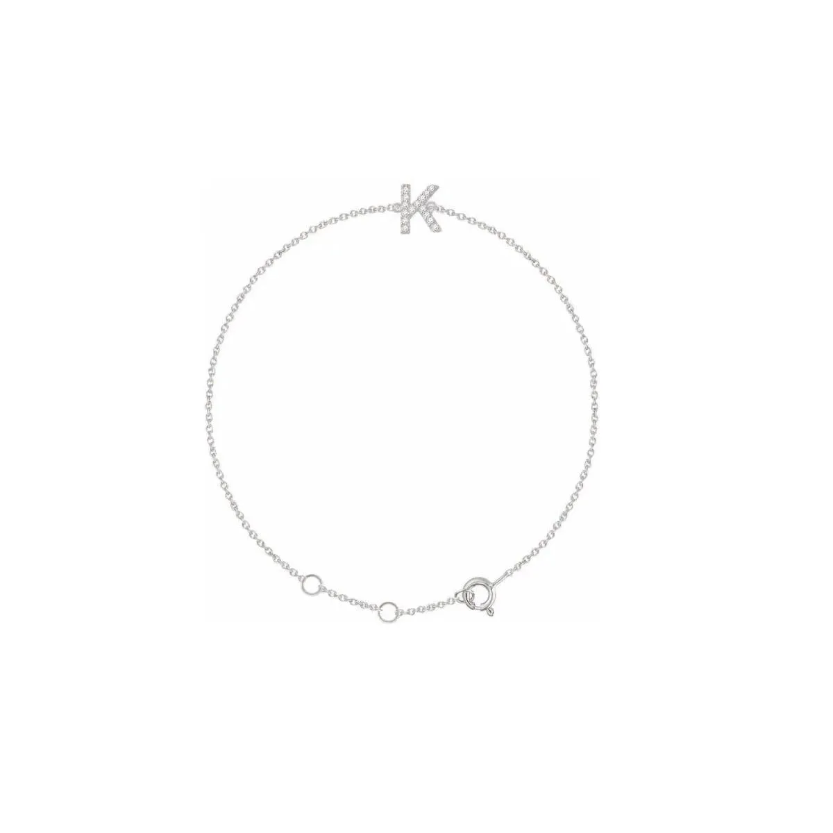 DIAMOND INITIAL BRACELET