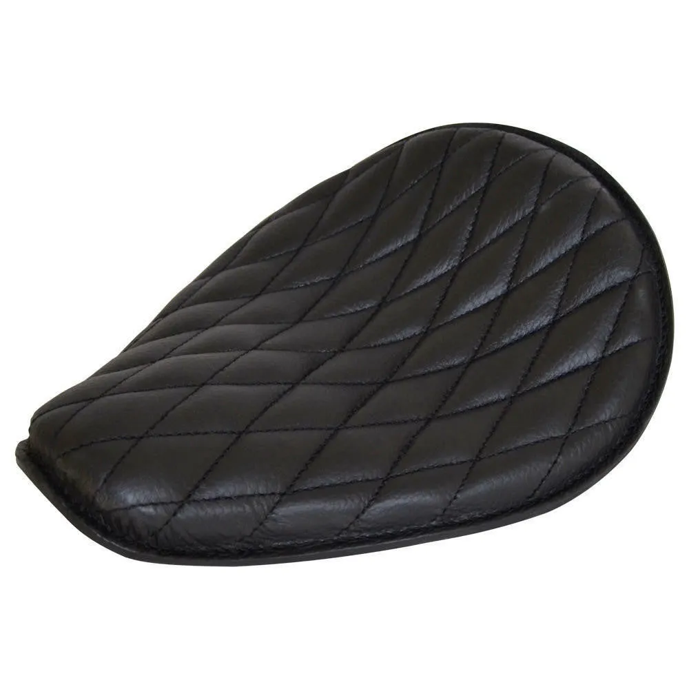 Diamond Leather Motorcycle Solo Seat