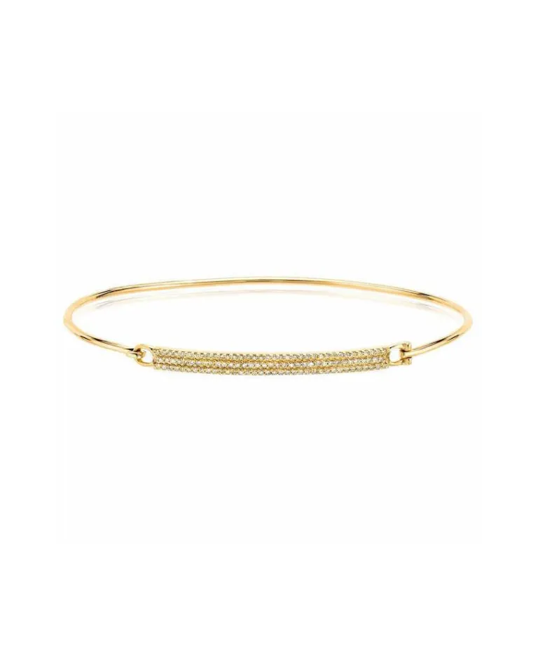 Diamond Pave Bar Bangle