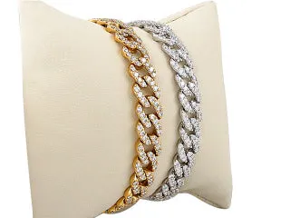 Diamond Rose 1.61CT T.W. Gold Bangle Bracelet