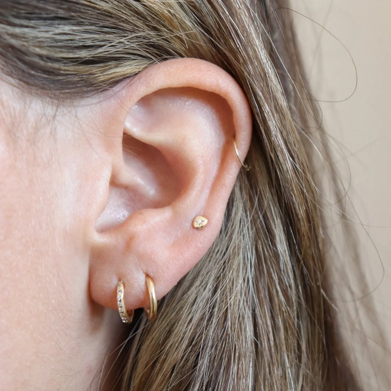 Diamond Star Stud | Diamond, 14k Gold