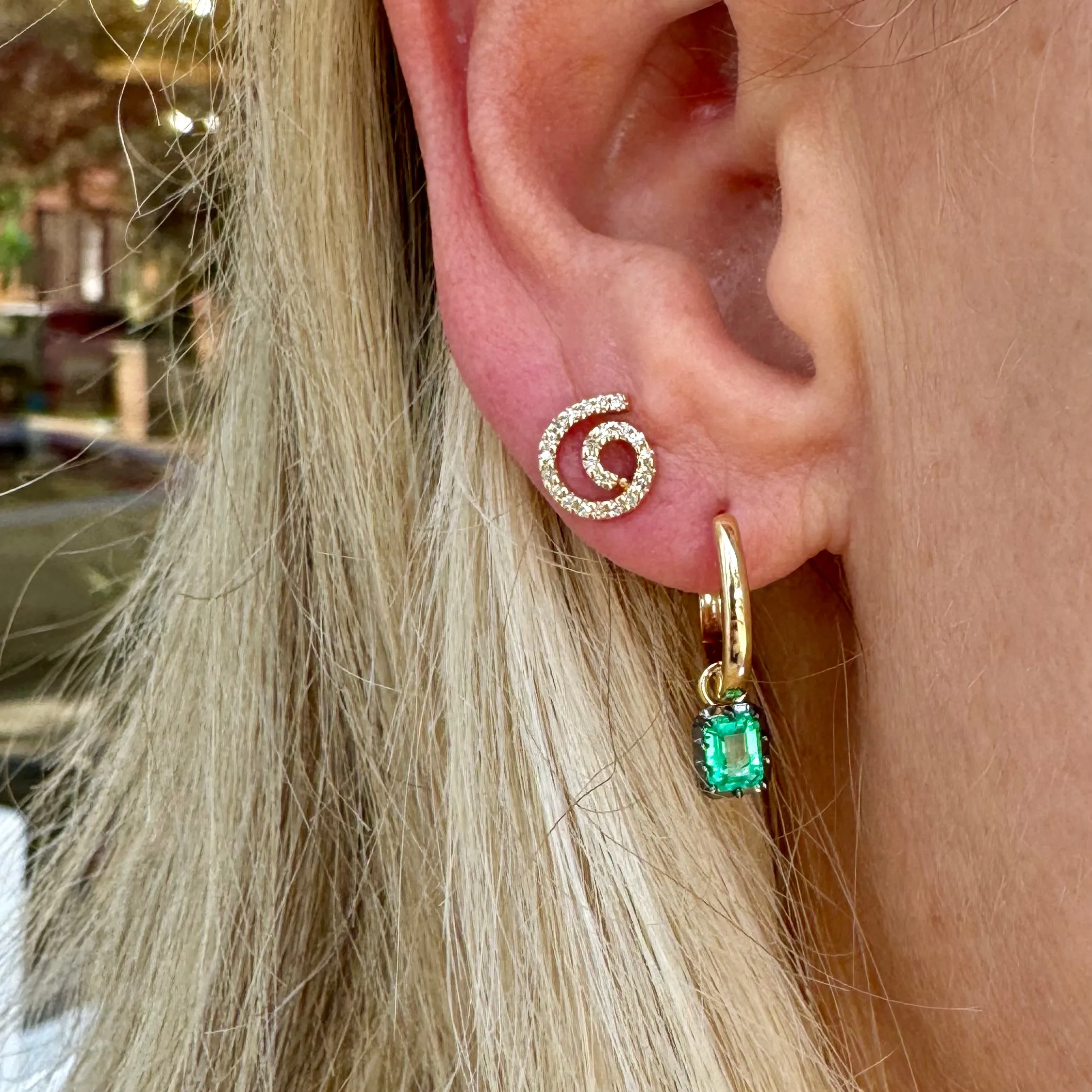 Diamond Swirl Studs