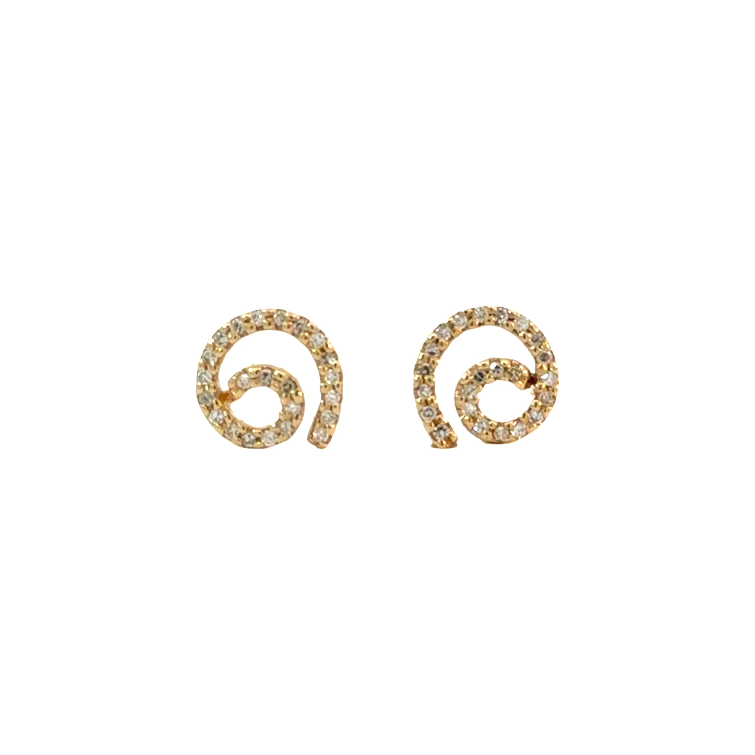 Diamond Swirl Studs