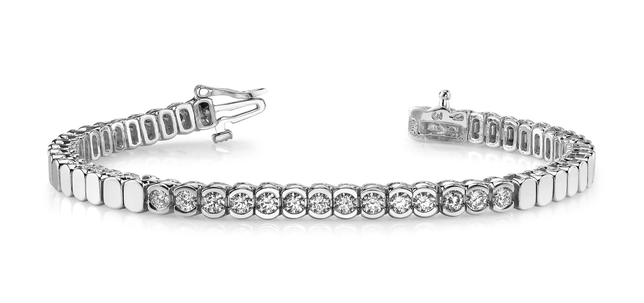 Diamond Tears Diamond Bracelet with 0.96 ct.(finished) 2.5mm