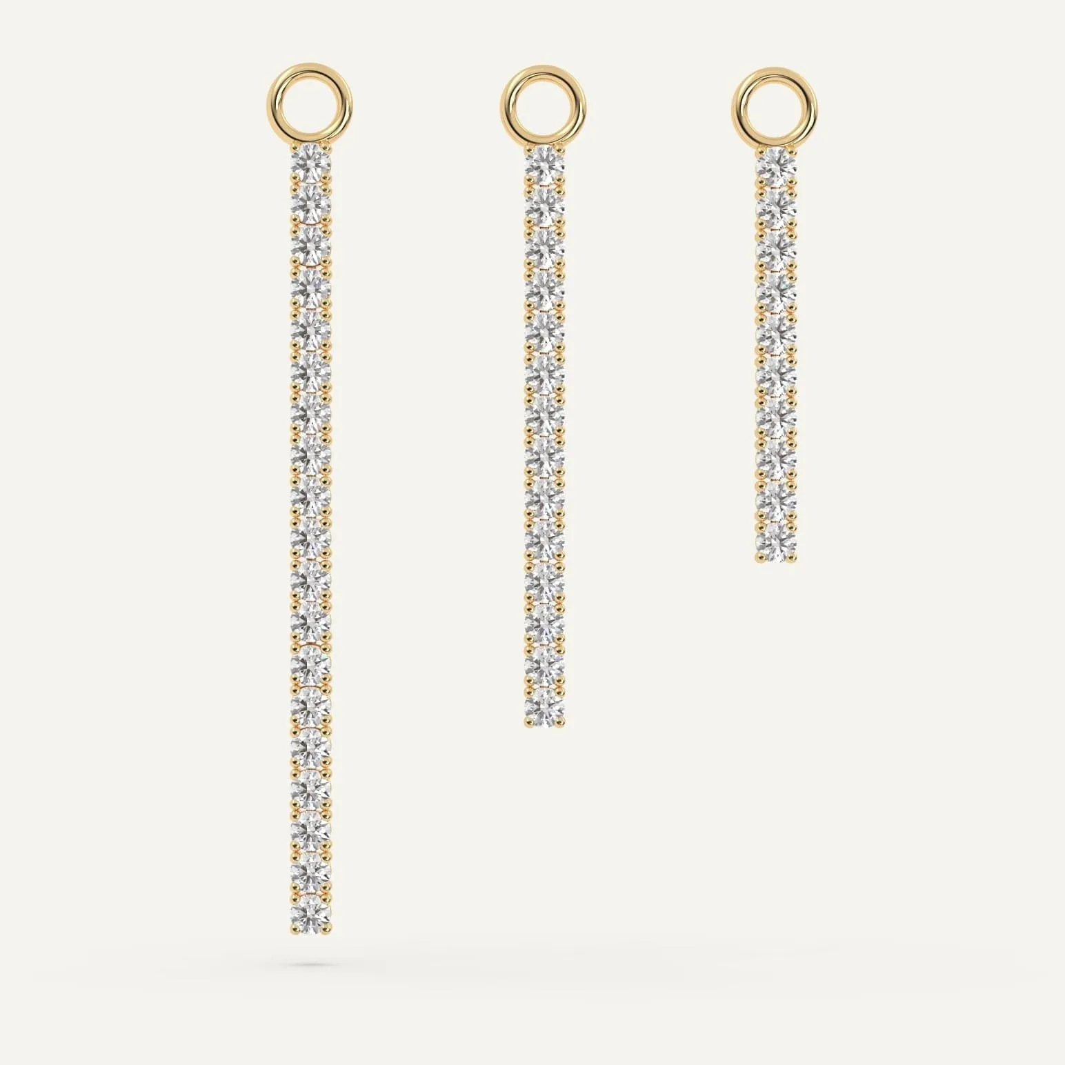 Diamond Tennis Earring Add-On Strips