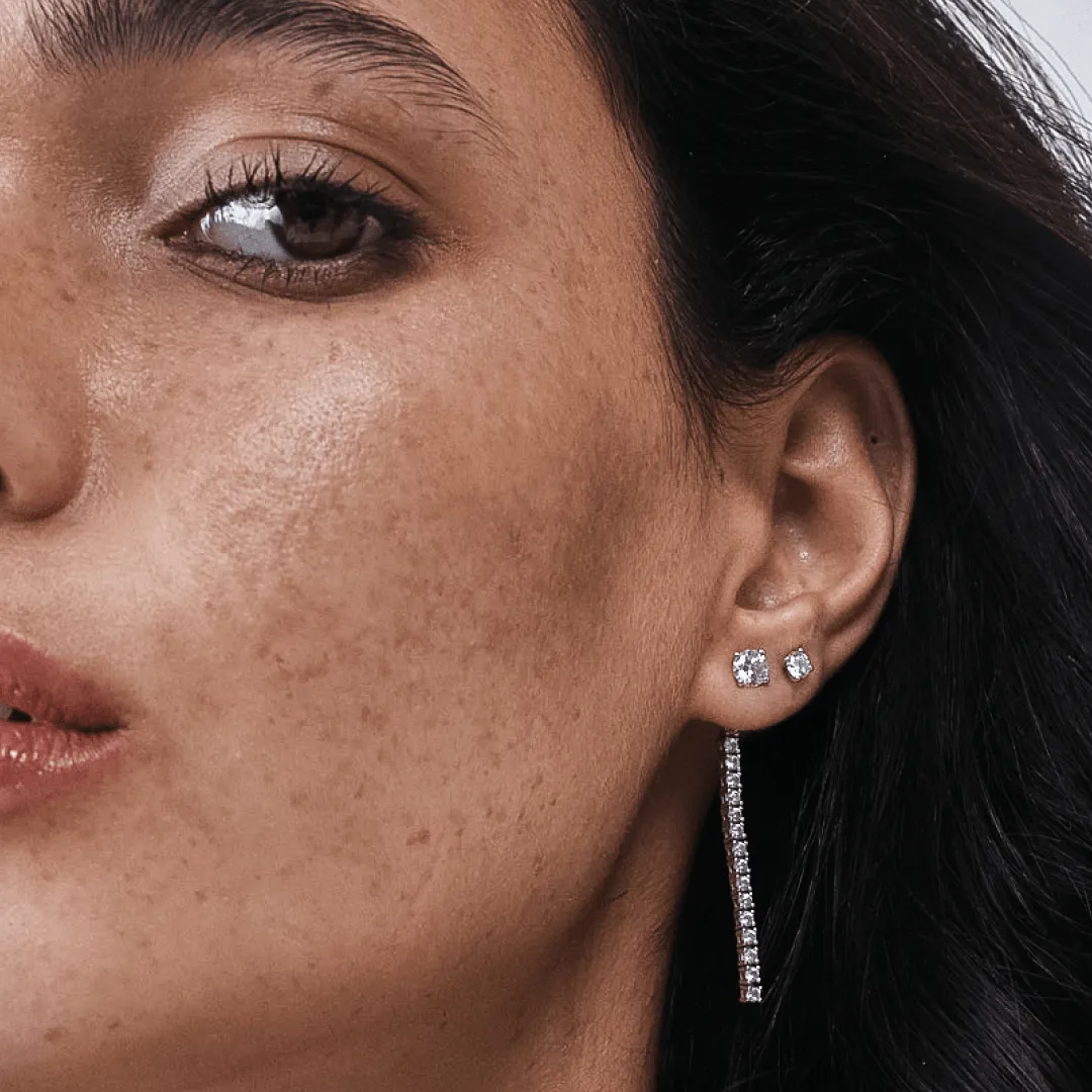 Diamond Tennis Earring Add-On Strips
