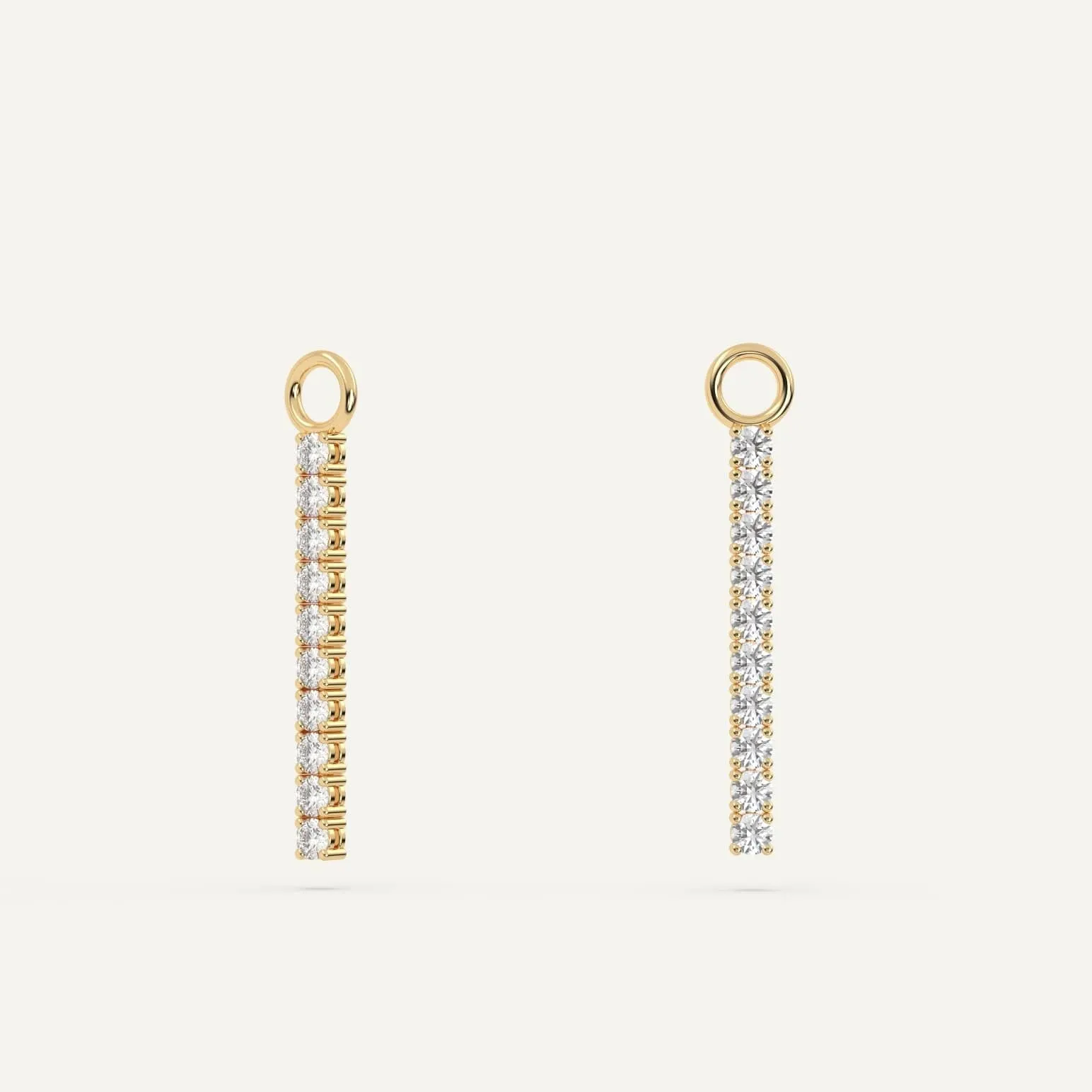 Diamond Tennis Earring Add-On Strips