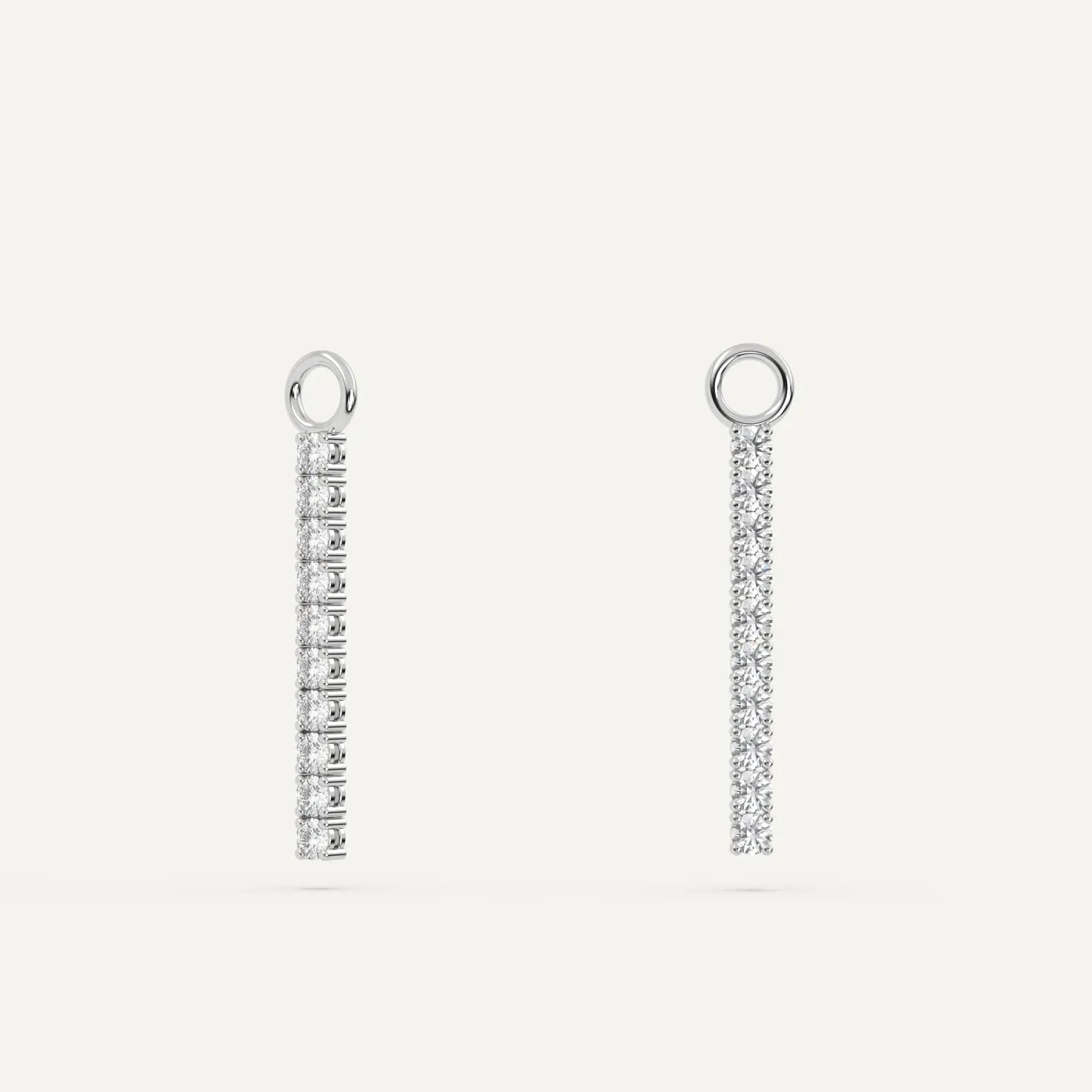Diamond Tennis Earring Add-On Strips