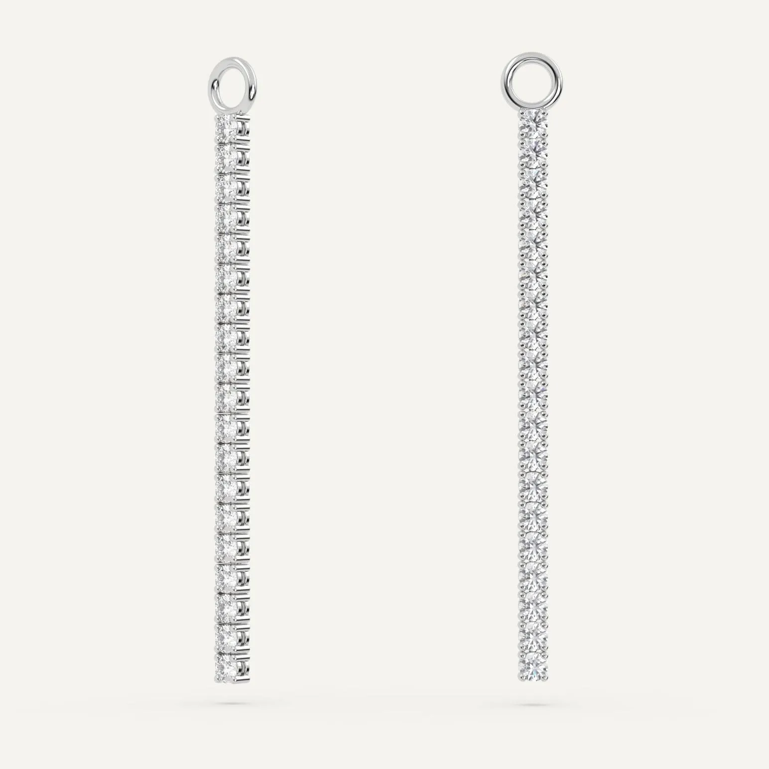 Diamond Tennis Earring Add-On Strips