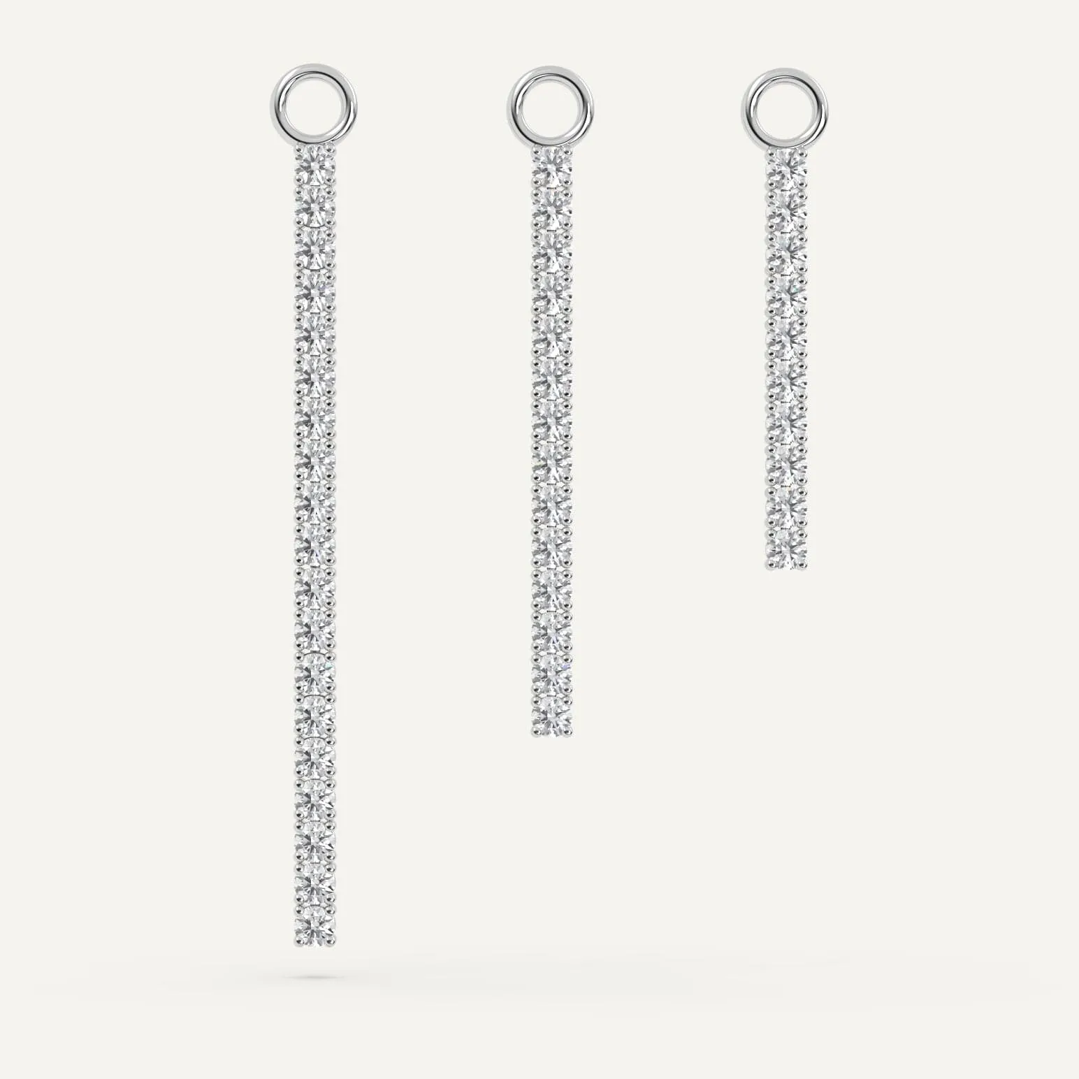 Diamond Tennis Earring Add-On Strips