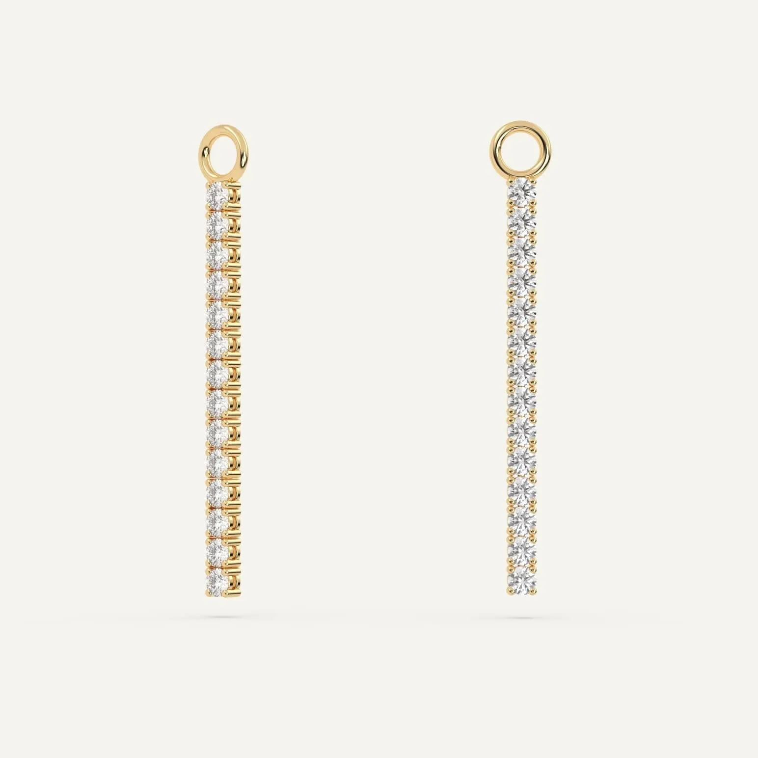 Diamond Tennis Earring Add-On Strips