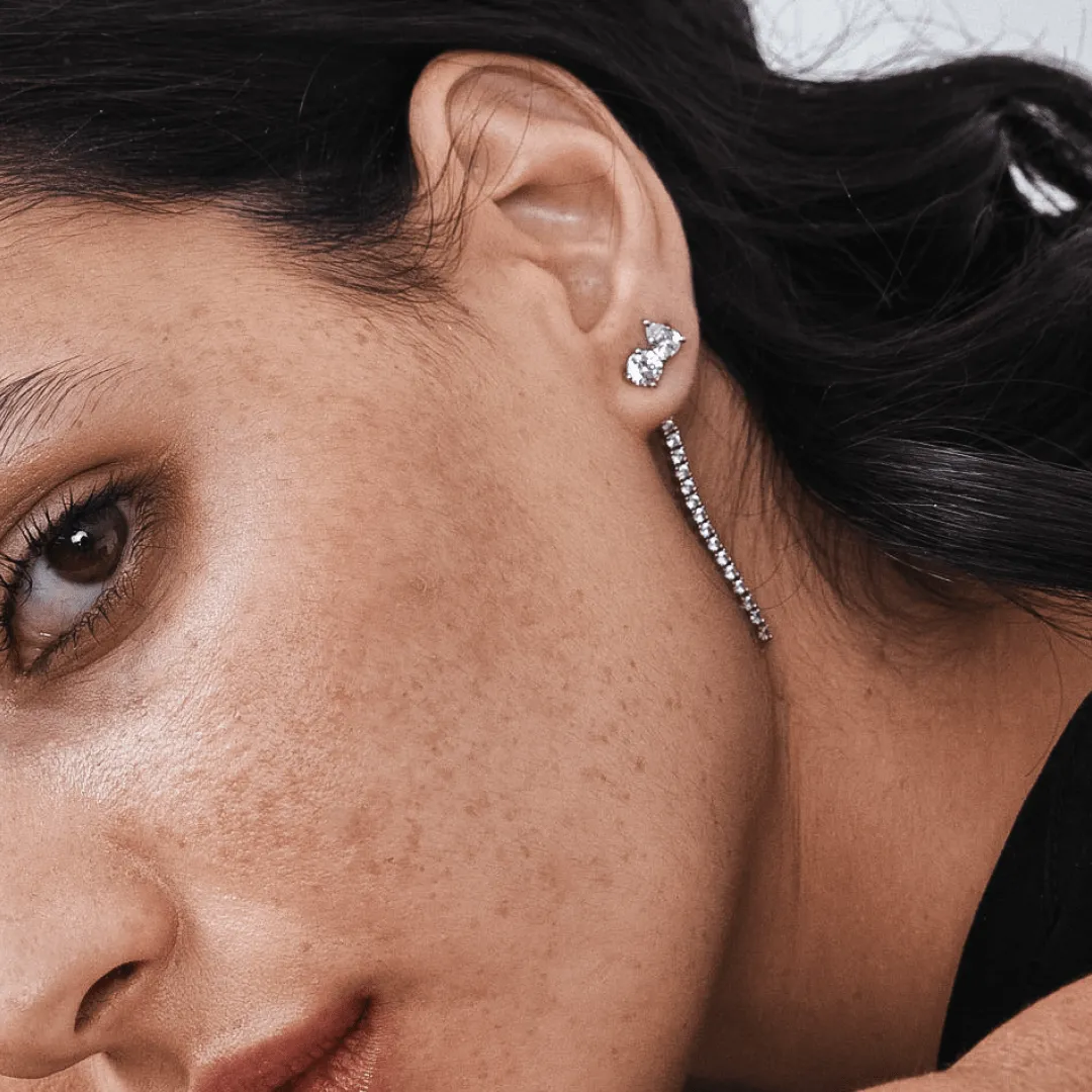 Diamond Tennis Earring Add-On Strips