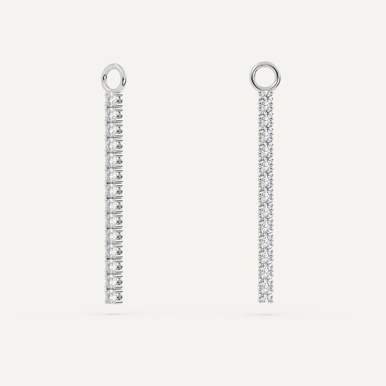 Diamond Tennis Earring Add-On Strips