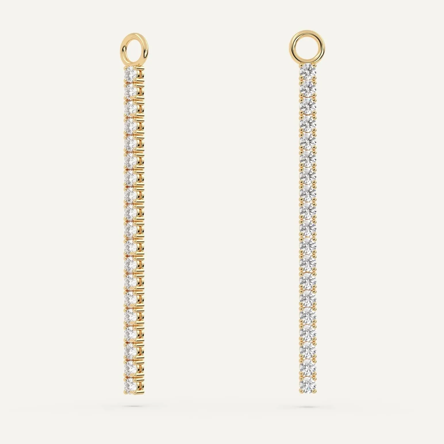 Diamond Tennis Earring Add-On Strips