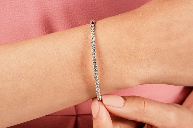 Diamond Top Bangle Diamond  with 1.44 ct.(finished) 2.6mm