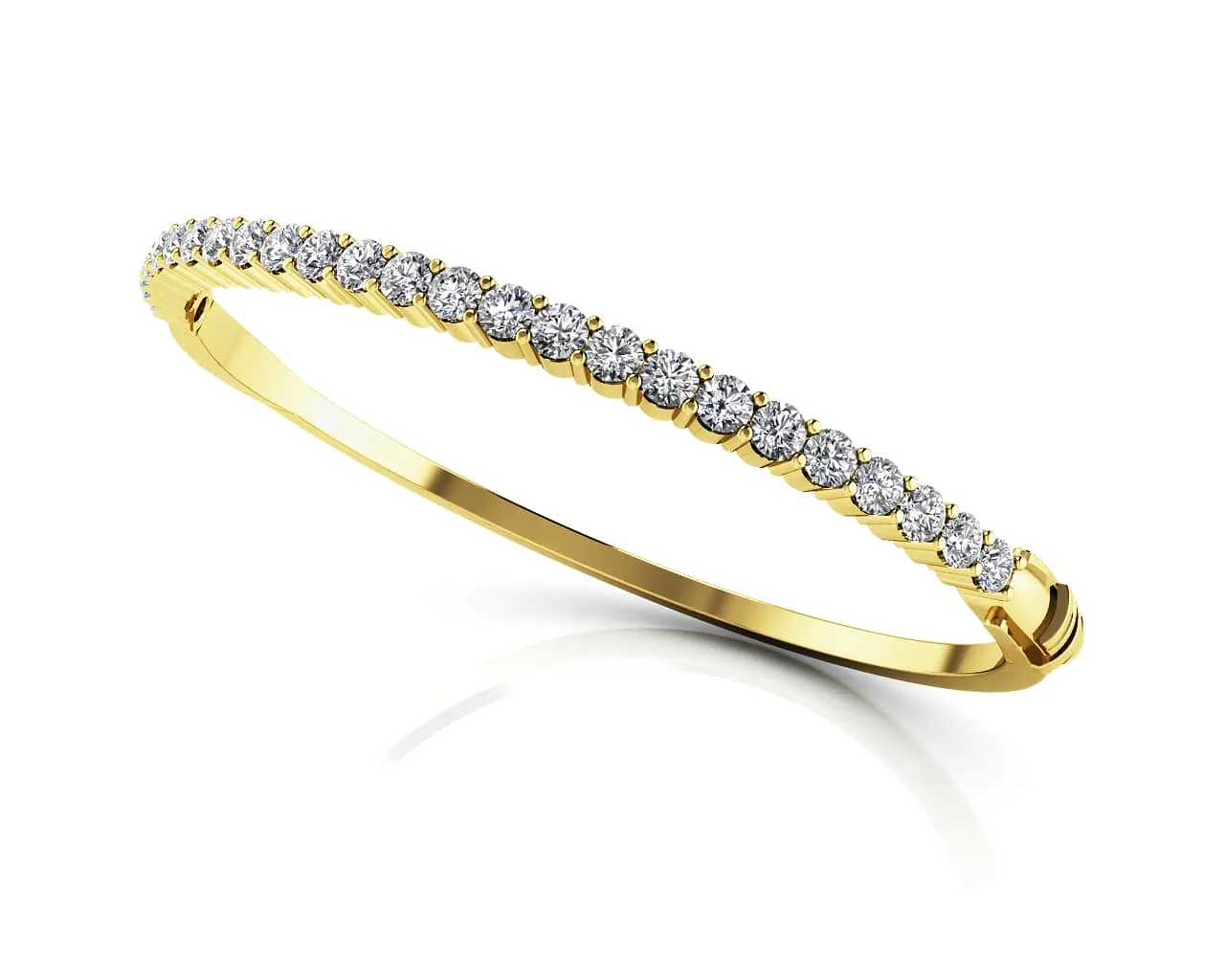 Diamond Top Bangle Diamond  with 1.44 ct.(finished) 2.6mm