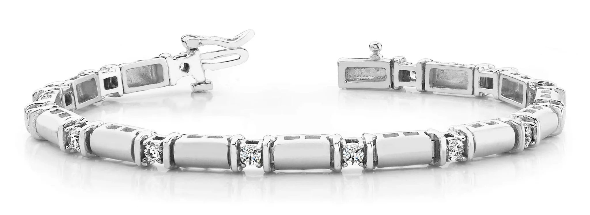 Diamond Train Diamond Bracelet with 0.98 ct.(finished) 2.7mm