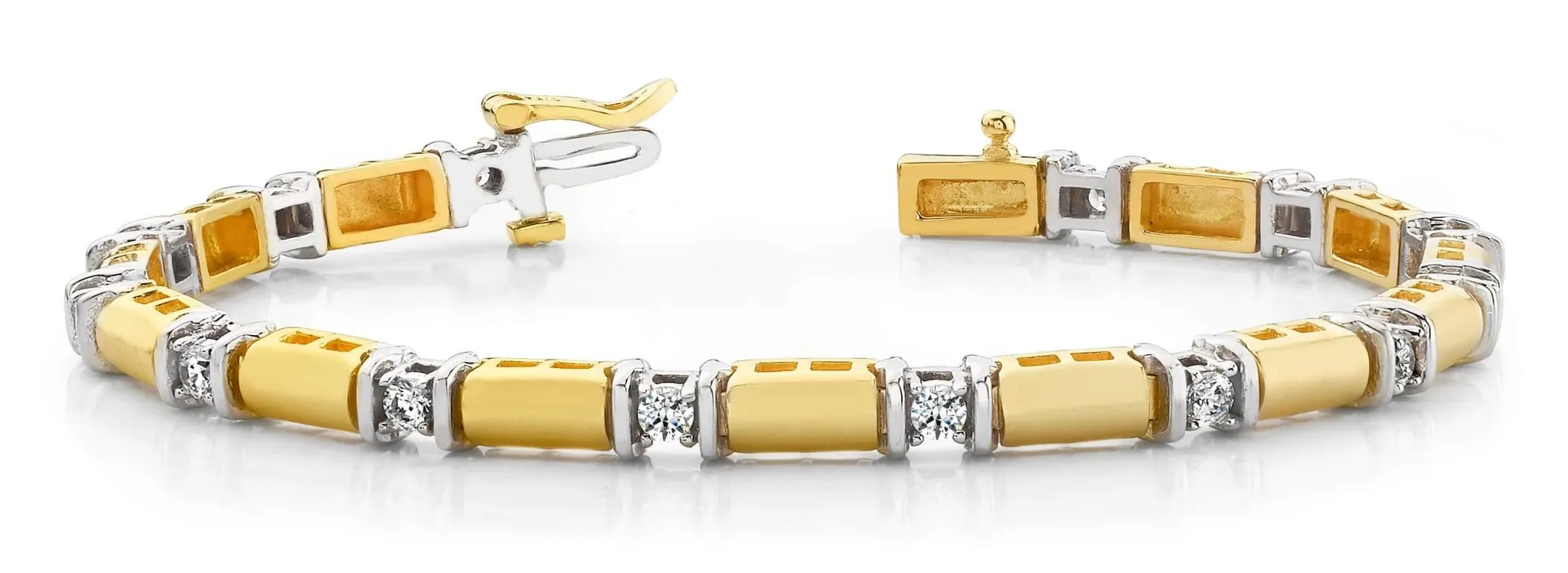 Diamond Train Diamond Bracelet with 0.98 ct.(finished) 2.7mm