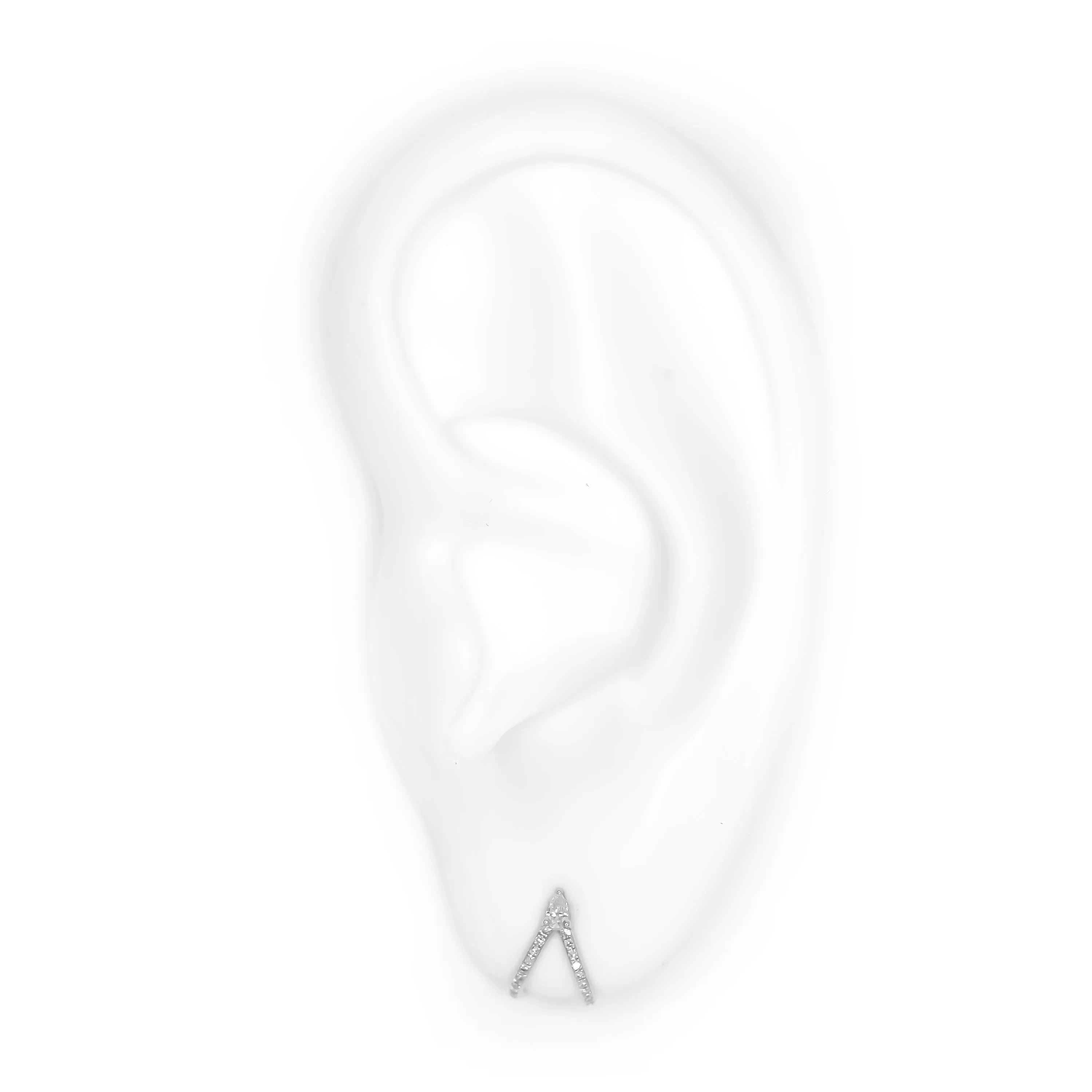 Diamond V Studs