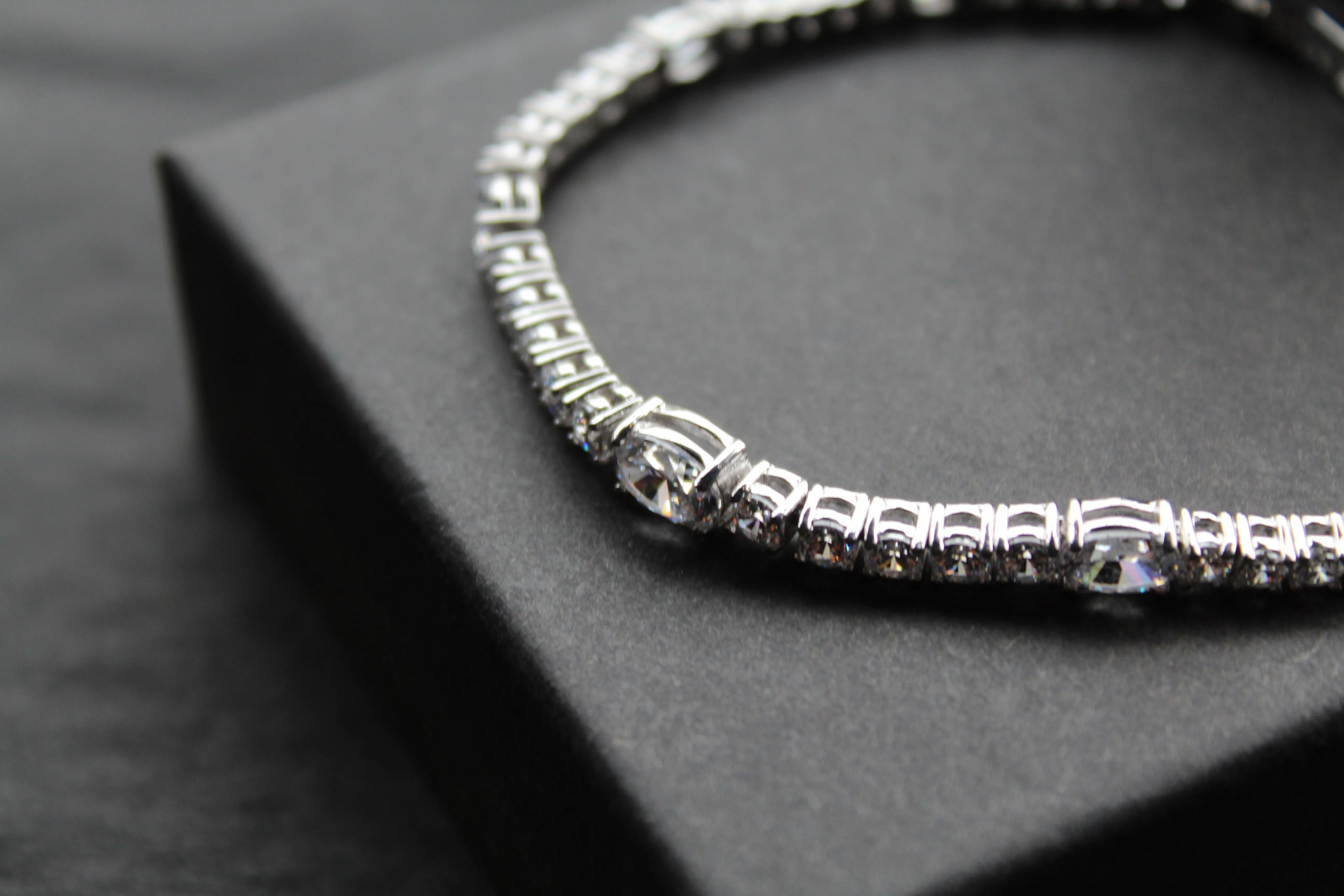 Diamonfire Oval and Round Zirconia Bracelet