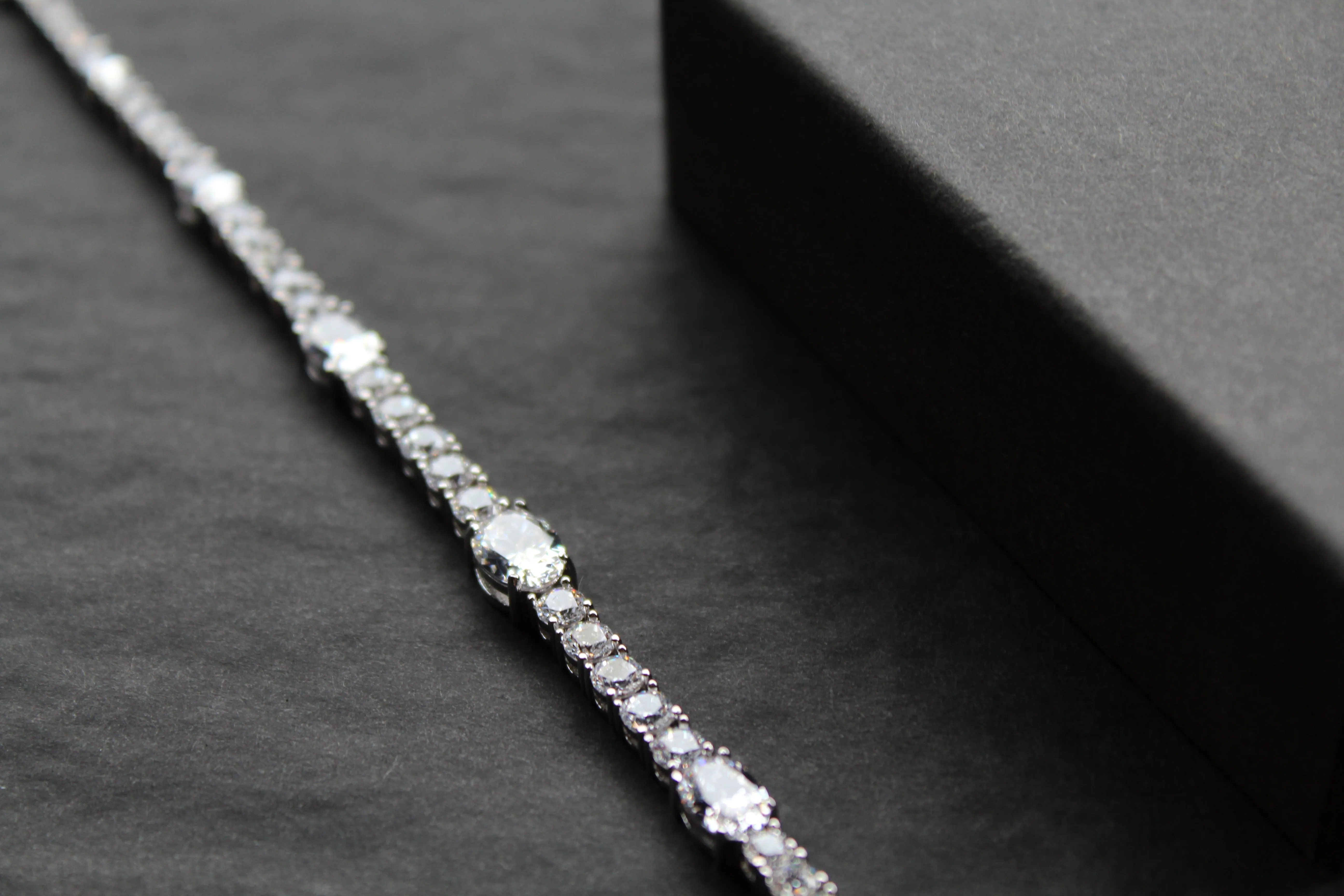 Diamonfire Oval and Round Zirconia Bracelet