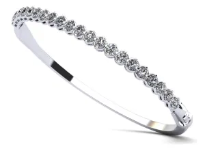 Divinely Dazzling Bangle Lab-Grown Diamond Bracelet with 1.56 ct.(finished) 2.5mm
