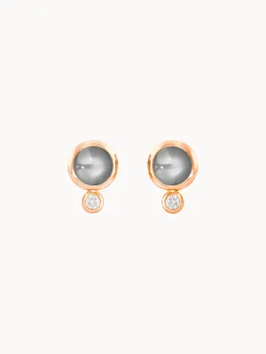 Earrings BOUTON Moonstone grey / Classic grey Moonstone
