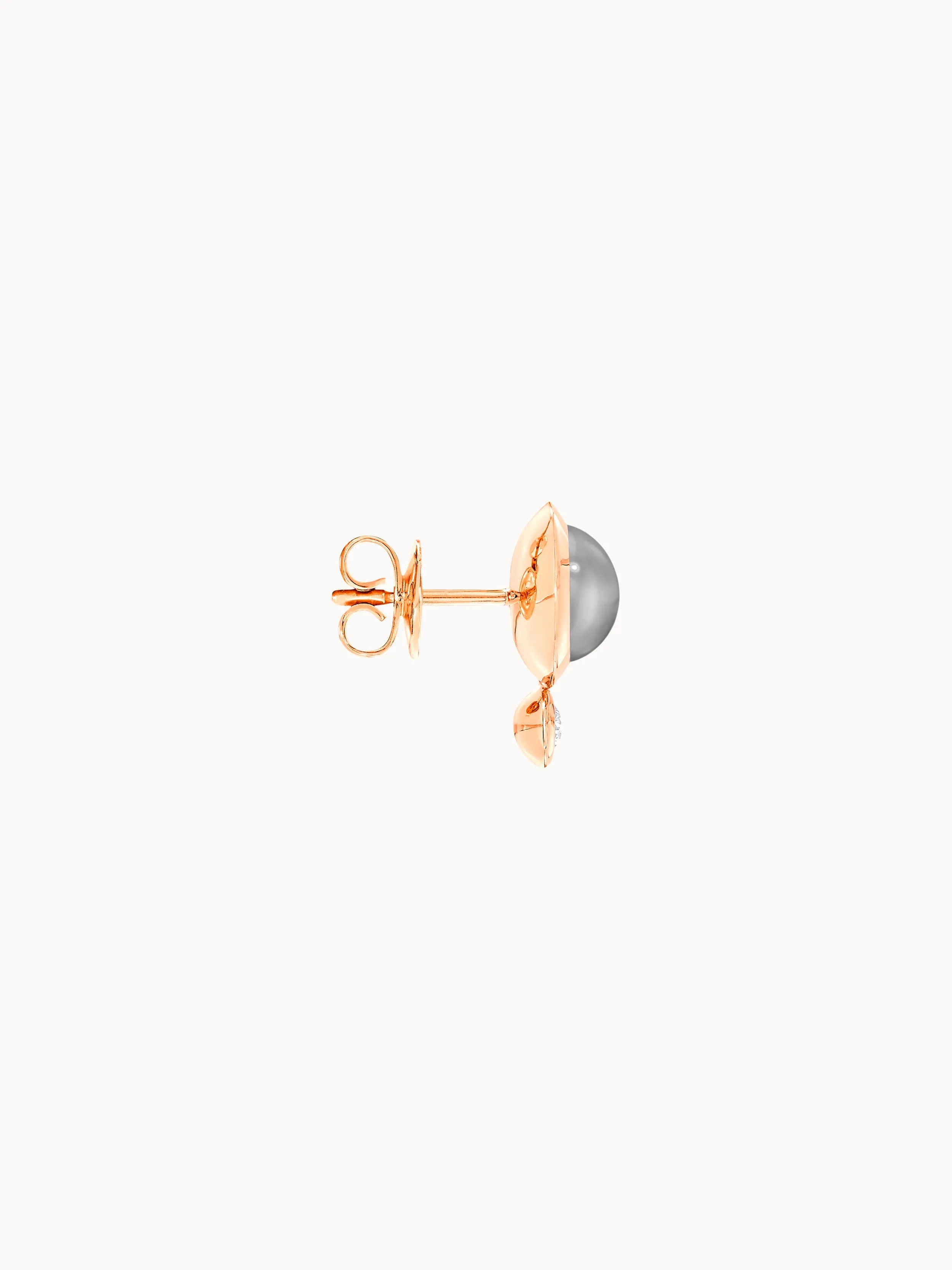 Earrings BOUTON Moonstone grey / Classic grey Moonstone