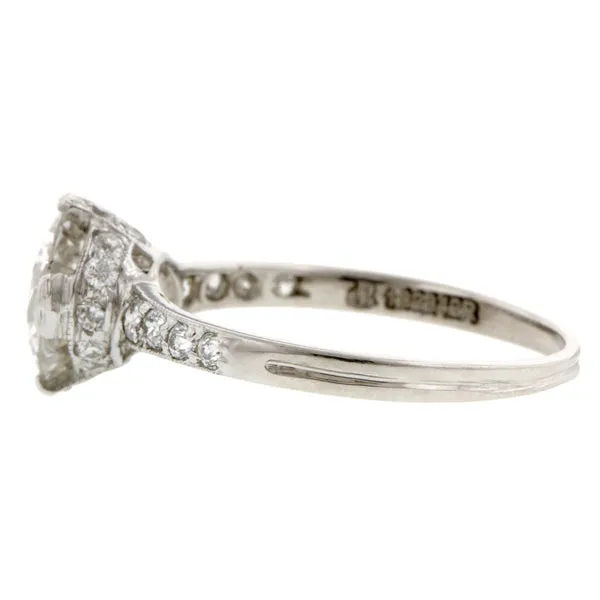 Edwardian Engagement Ring, RBC 1.35ct