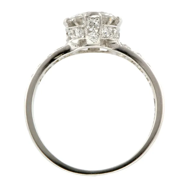 Edwardian Engagement Ring, RBC 1.35ct