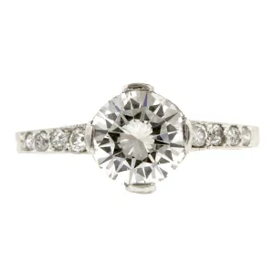 Edwardian Engagement Ring, RBC 1.35ct