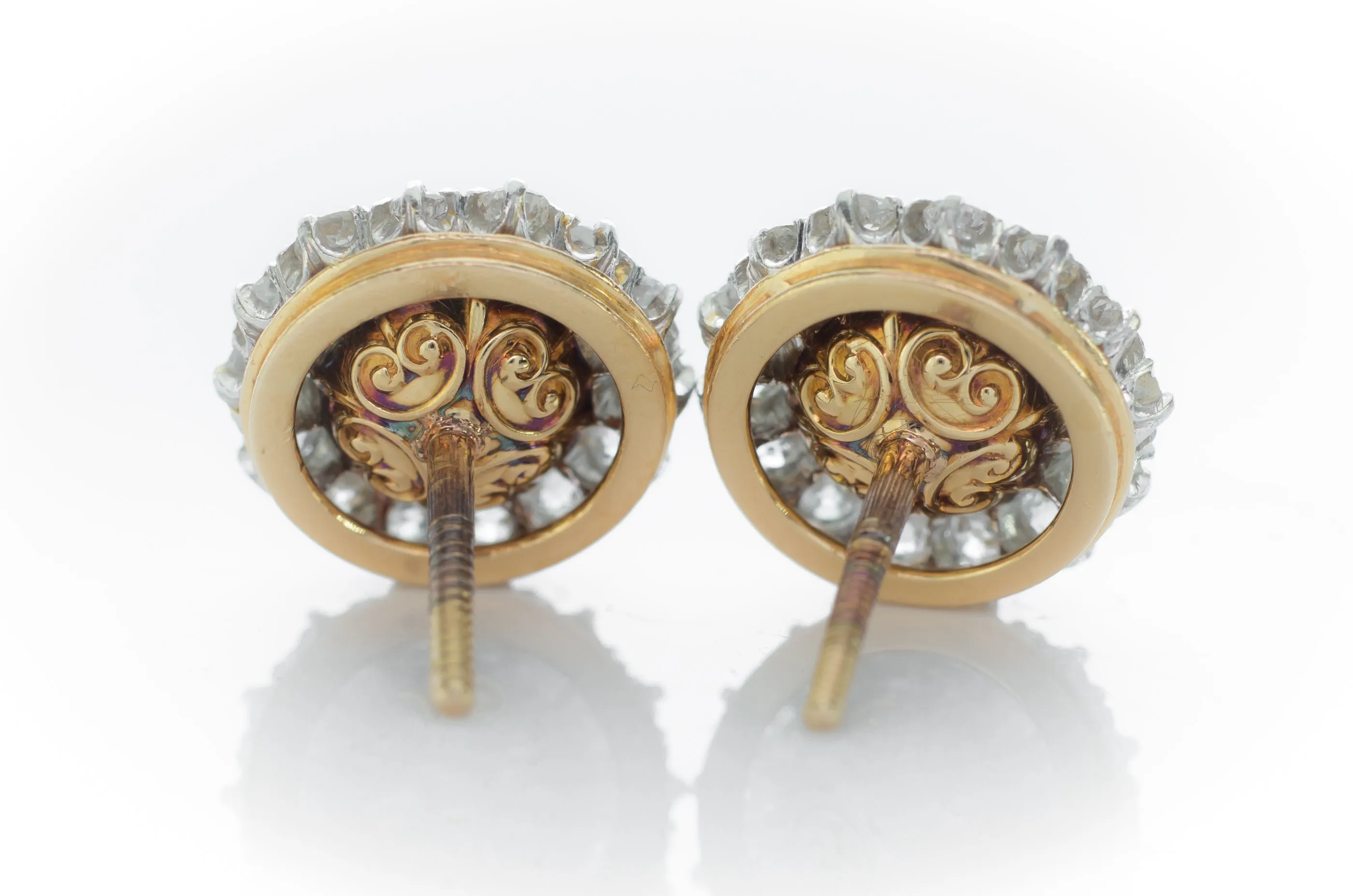 EDWARDIAN PEARL AND DIAMOND EARRINGS