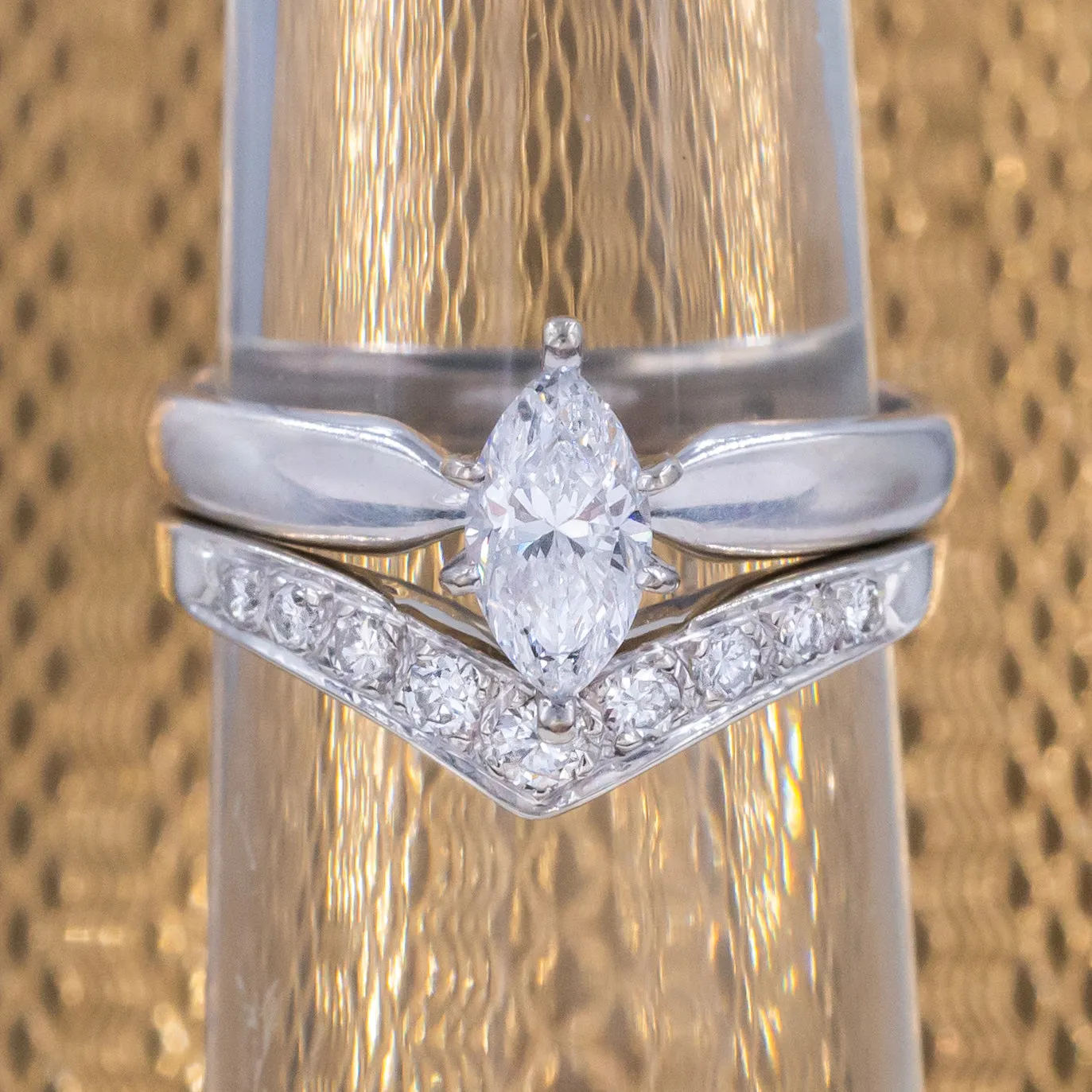 EGL-Certified .71 Carat Marquise-Cut Diamond Ring