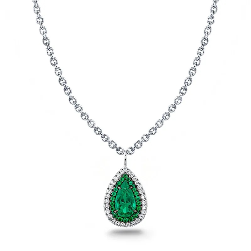 Emerald & Diamond Necklace