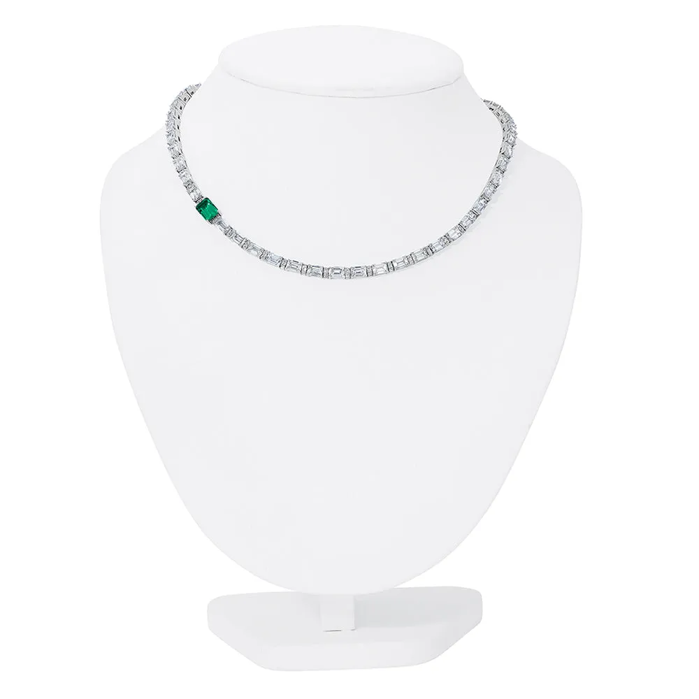 Emerald & Diamond Necklace