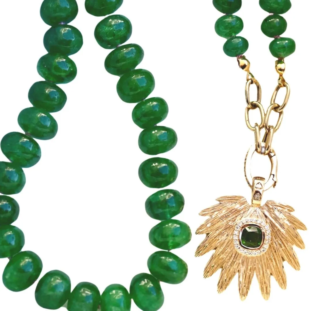 Emerald Bead Necklace