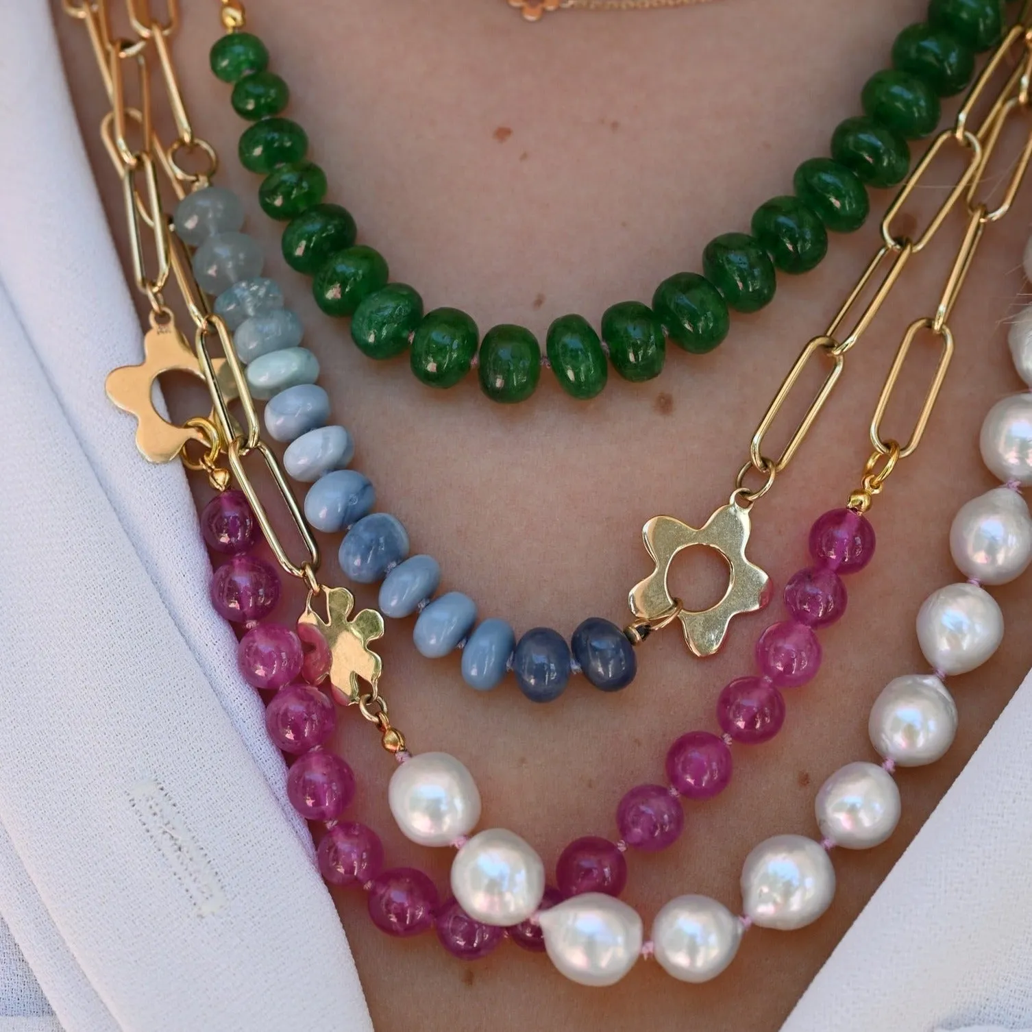 Emerald Bead Necklace