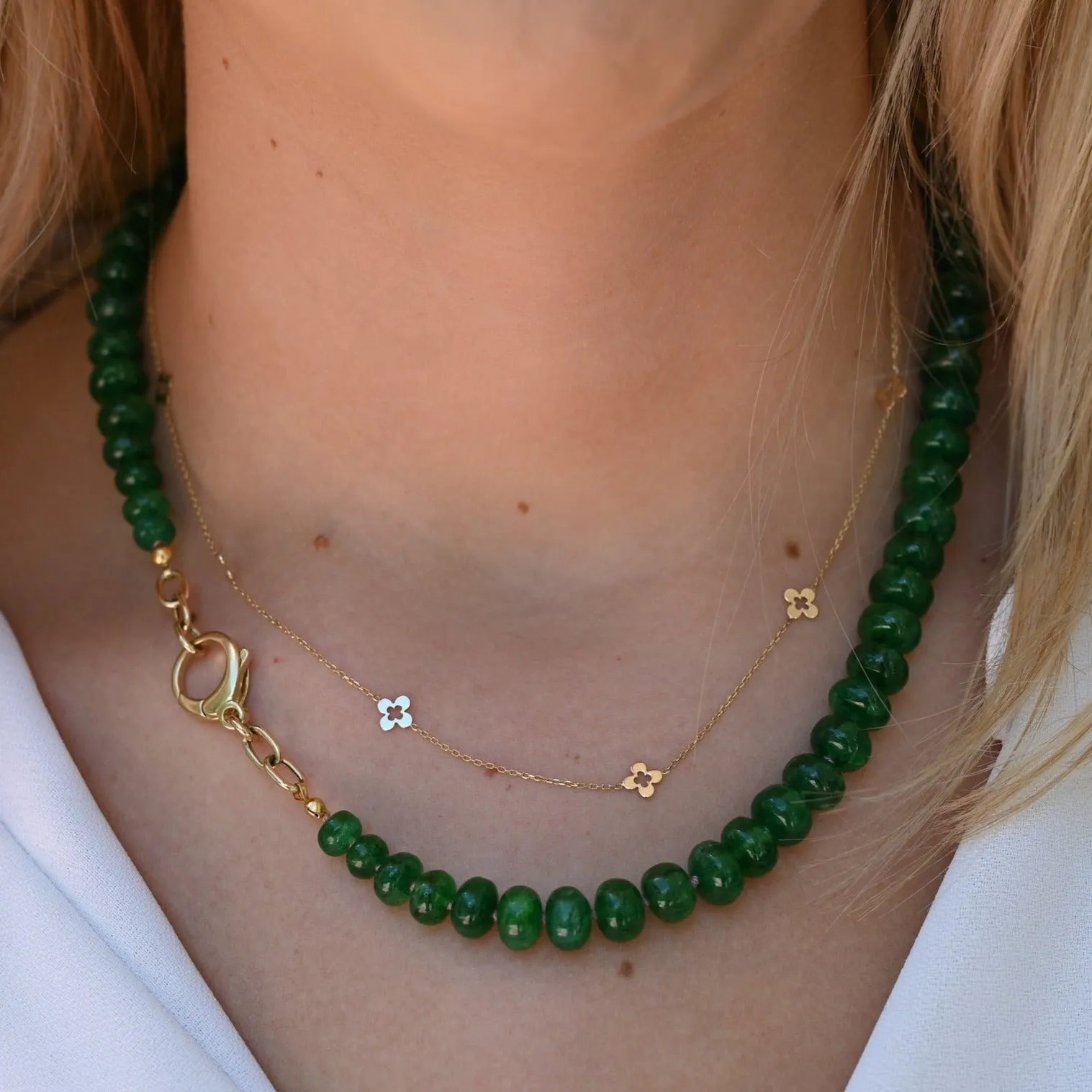 Emerald Bead Necklace