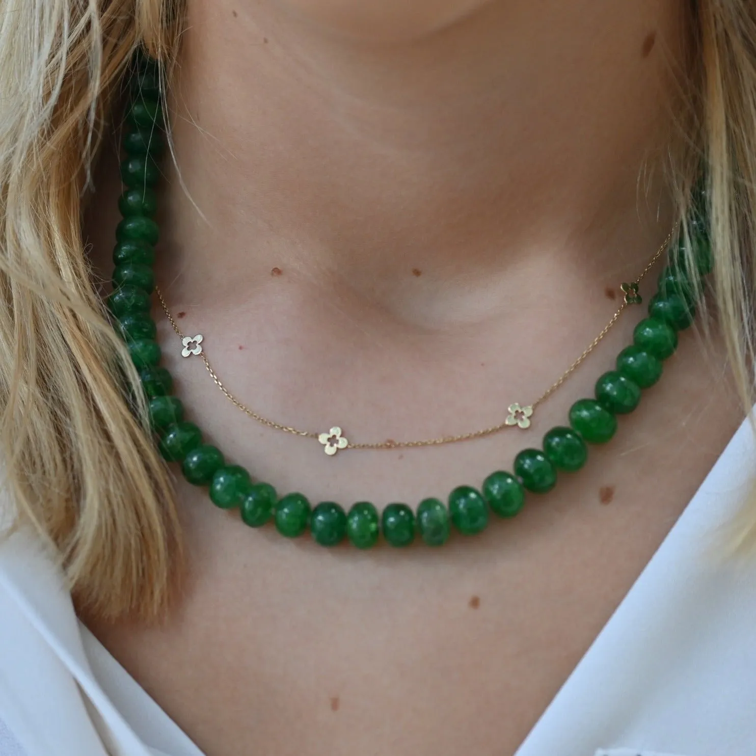 Emerald Bead Necklace