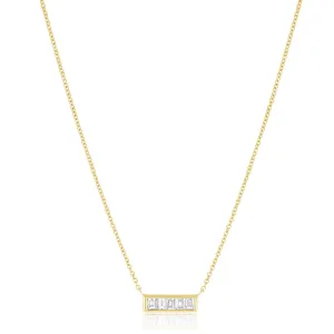 emerald diamond necklace